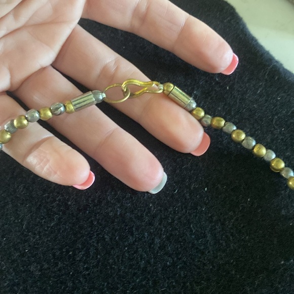 Vintage Brass Beaded Necklace made in India FINAL PRICE DROP - Picture 2 of 3